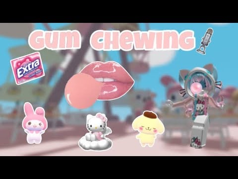 Gum chewing no talking || playing Sanrio obby ROBLOX🤍