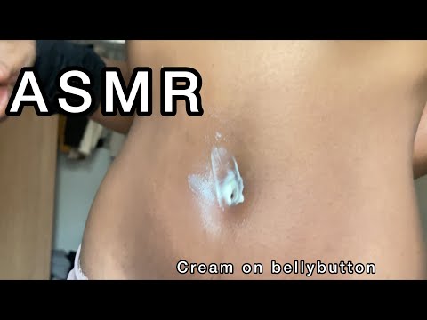 Lofi ASMR Cream On Bellybutton (tapping, rubbing, wet sounds etc) 