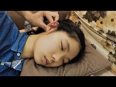 Ear Massage for Lady with Gentle Hand Movements to Calm You | Massage ASMR