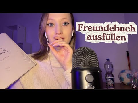 ASMR | Freundebuch ausfüllen | Paper and Book Sounds 