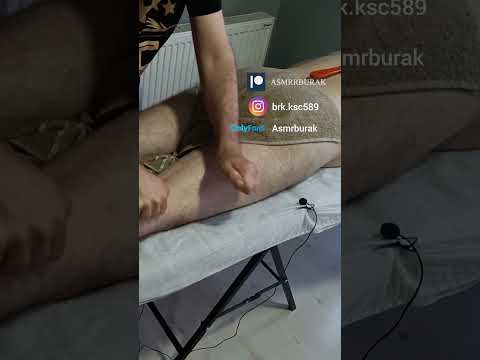 VERY RELAXING BACK LEG MASSAGE #satisfying #relaxing #asmr #shorts #massage