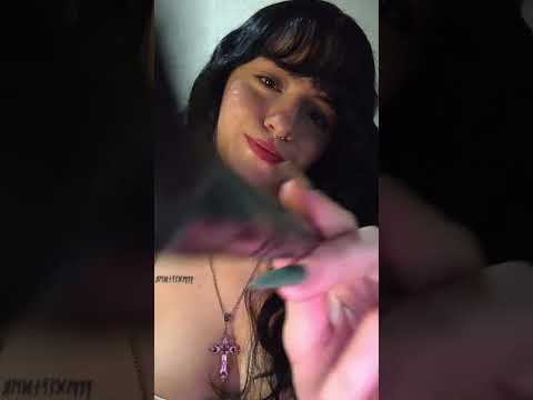 ASMR pincel na tela e sons de boca #relax #dormir #asmrsounds