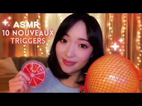 ASMR 🍊 10 nouveaux triggers récents ou inédits pour vous détendre ce soir 🧡🌙