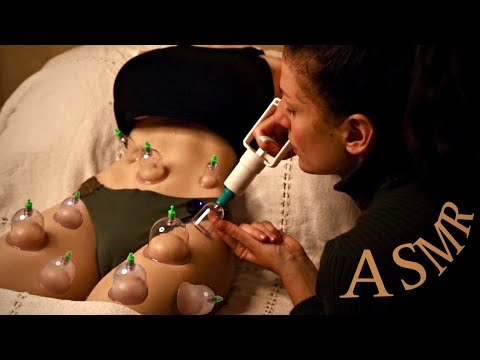 ASMR | APLICAÇÃO DE VENTOSA PARA O ALÍVIO DA DOR 