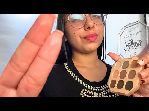 ASMR ESPAÑOL // SP1T P41NT1NG SUAVE + TE MAQUILLO CON B4B1T4S.