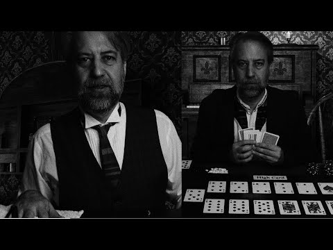 ASMR Old West Saloon Keeper and Faro Game (combo vid) B&W