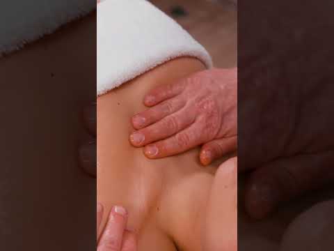 Deep yet gentle oil massage of the abdomen and neck line ASMR #asmrmassage