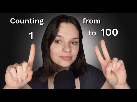 ASMR counting you to sleep from 1 to 100 😴 | repeated whispers with hand movements