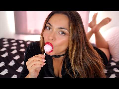 🍭🦇 ASMR Lollipop In the Pose ⚠️ WARNING: EXTREME Mouth Sounds!