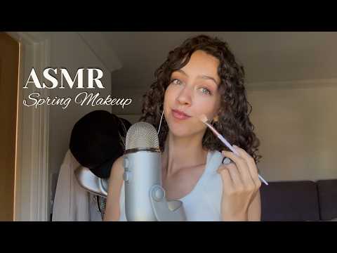 ASMR Spring Makeup Routine - Chill & Chatty
