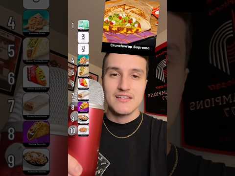 RANKING TACO BELL MENU ITEMS 🌮🔔 ( ASMR ) #shorts #food #asmrsounds