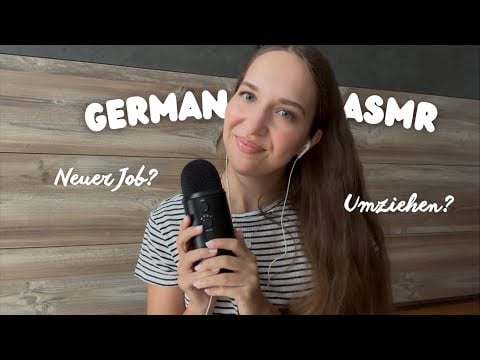 ASMR in German 🇩🇪 | Job & Life Updates (Close Up Ear-to-Ear Whispers, Flüstern)