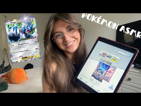 Pokémon TCGP ASMR Unwrapping 40+ Space-time Smackdown packs🪐