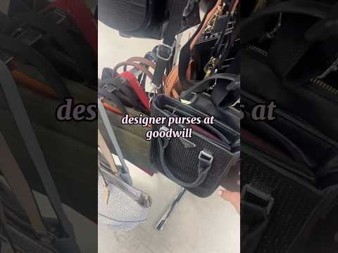 I was this close 🤏 to buying the Prada one 😂🖤 #goodwill #designerbags #thrift #asmr