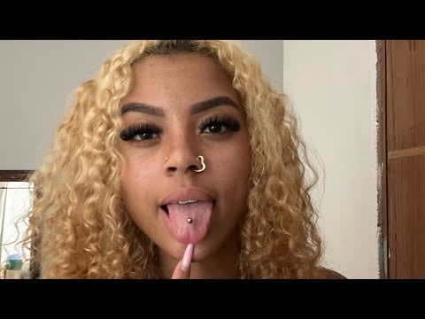 ASMR 👅 Intense Lens Licking & Spit Painting