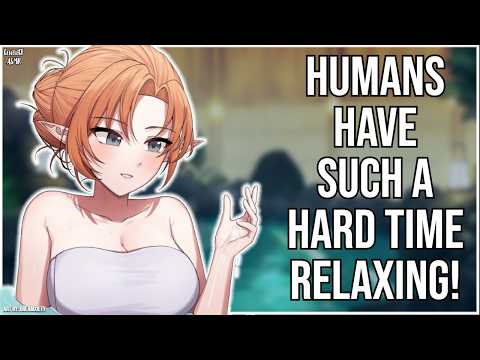 3DIO ASMR | Human's First Time Trying an Elven Bathing Ritual 🌿🫧| Hair Washing & Onsen Ambiance