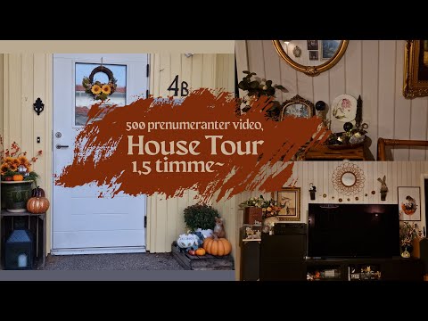 ASMR på Svenska - 500 prenumeranters video, 1,5 timmes house tour!