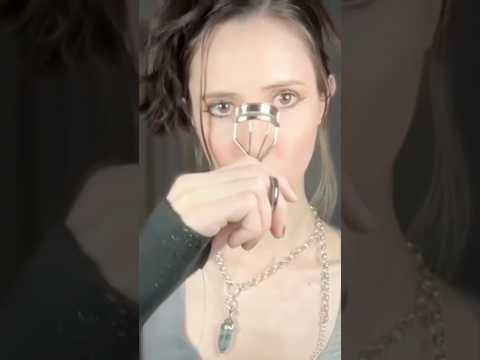 ASMR Eccentric Makeup Artist Dolls You Up | The Right Way to Curl Your Lashes #asmr #asmrshorts