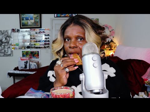 Homemade Peanut Brittle ASMR Eating Sounds