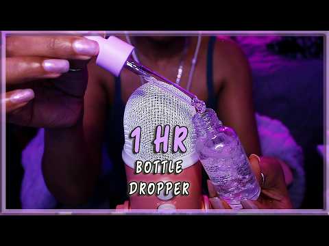 ASMR ✨ 1 HR Tingly BOTTLE DROPPER 😌 Lid Sounds, Glass Tapping (No Talking)