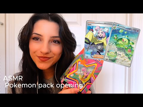 ASMR Opening Pokemon Booster Packs 🌟 Iono Premium Tournament Box