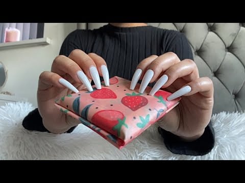 [ASMR] Tapping & Scratching Bees Wax Wrapped Items!