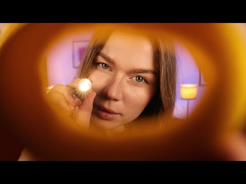 ASMR Neurological Eye Exam for Sleep 🧠💡 | Light Triggers & Eye Tests