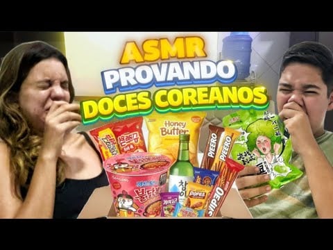 ASMR PROVANDO DOCES COREANOS  E A BALA MAIS AZEDA DO MUNDO