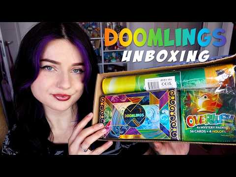 [ASMR] Relaxing Card Game Unboxing | Doomlings | Soft Spoken, Tapping
