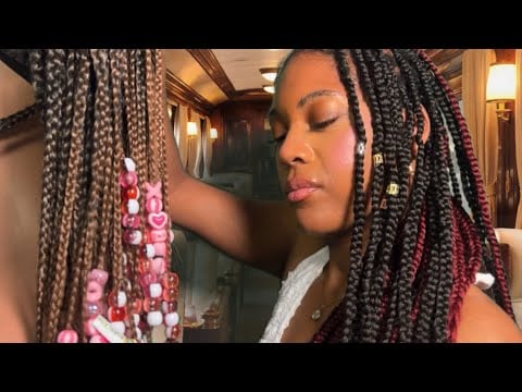 ASMR Scammer Girl Sits Next To You On The Train | Hair-play, Back Scratching, and Tapping