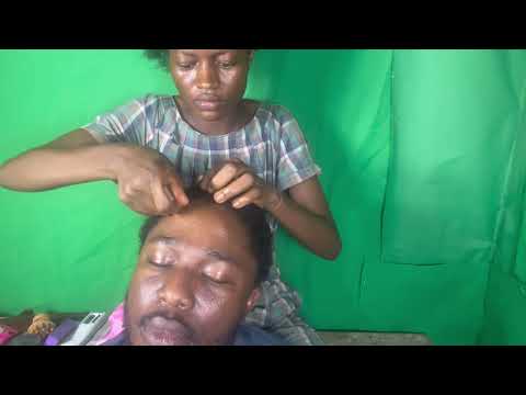 Asmr satisfying scalp scratching and hair play