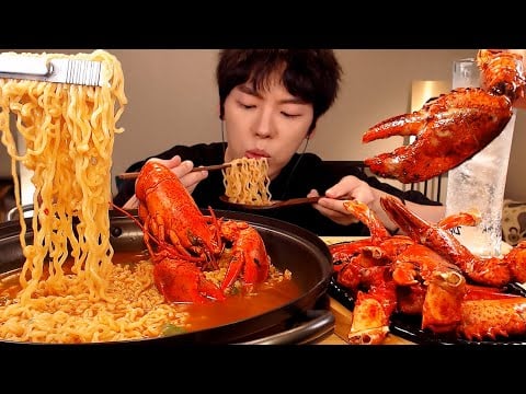 MUKBANG|랍스타 해물라면과 랍스터 집게 버터구이 먹방 | KING CRAB EATING SOUNDS[SIO ASMR 시오]