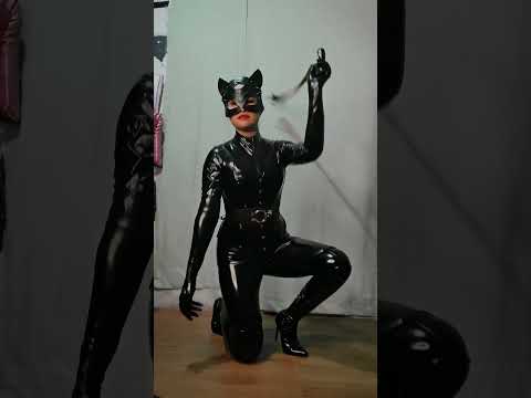 Catwoman Leather PVC/Vinyl Outfit & Thigh High Boots #thighhighboots #catwomancostume