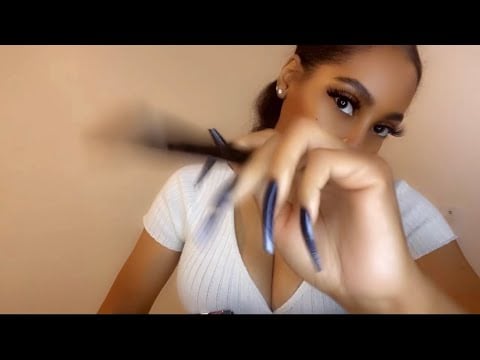 ASMR| POV Girl who is secretly obsessed with you does your makeup in class