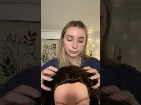 Giving you a head massage 💆🏻‍♀️ #asmr #asmrtriggers #headmassage