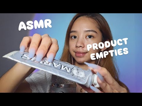 ASMR Product Empties | Slow Tapping for Sleep