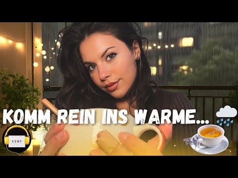 Draußen stürmt es... 🌧️ Komm rein (Trost & Geborgenheit) | ASMR Deutsch