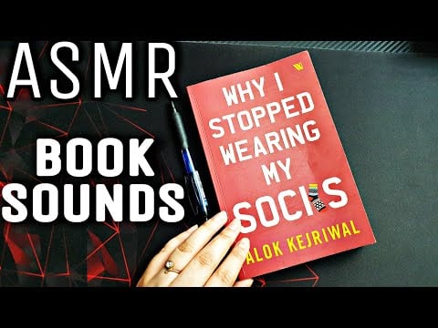 ASMR TAPPING, SCRATCHING, TURNING PAPERS ON BOOK ( NO TALKING ) | V STYLE
