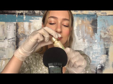 ASMR | latex gloves | crinkles, lotion & oil sounds ✨