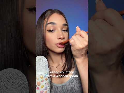 full video on my channel 💓 #asmr #mouthsounds #fyp #faceeating #eatingsounds