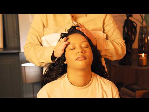 Deep Scalp Massage on Curls ~ ASMR