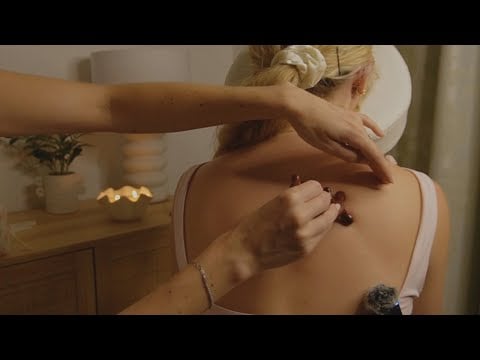 ASMR personal attention with reiki energy healing (cord cutting, back tracing, hand movements)