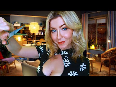 ASMR GIRLFRIEND GIVES YOU A VERY SASSY HAIRCUT ✂️