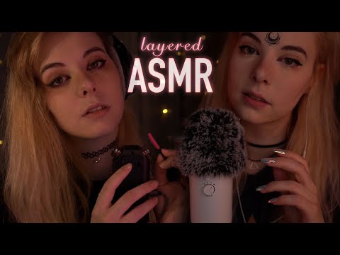 layered ASMR | gentle Whispering, Fluffy Mic, Unintelligible - sensitive Soundscape