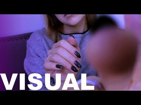 ASMR Visual Triggers Hand Movements | Tongue click | Face Touching | No Talking | Brushing Camera