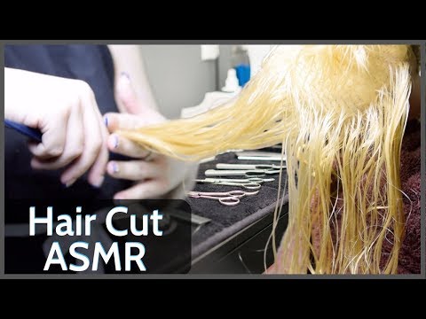 [ASMR] ✂️Hair Salon Role Play 🔥Brushing, Washing, & Cutting Hair🔥