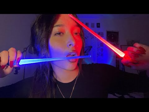 ASMR Hypnotic Mouth Sounds & Light Triggers (Dry, Wet, Slow, Fast) 
