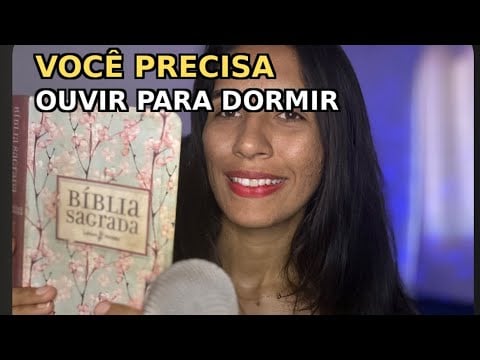 ASMR LENDO SALMOS PARA VOCÊ ADORMECER 💤