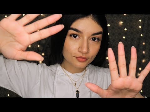 ASMR Unintelligible Whispers and Hand Movements (Lots of Mouth Sounds)