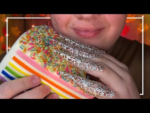 ASMR 1 Hour Tingly Cake Tapping & Scratching! 🍰 (No Talking)